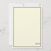 Faire-part de mariage // L'Élégante Collection (Dos)