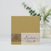 Faire-part de mariage léopard (Debout devant)