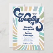 Faire-part de mariage les années 70 Super (Devant)