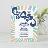 Faire-part de mariage les années 70 Super (Debout devant)