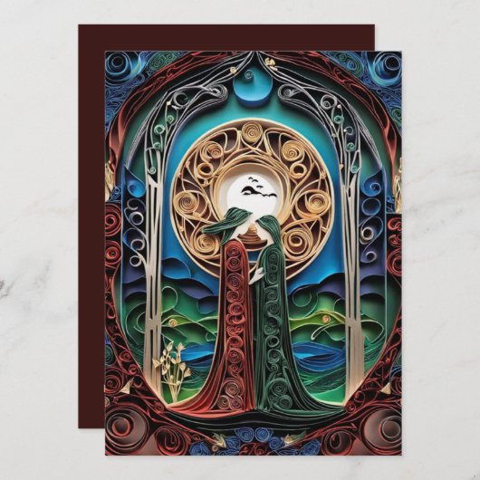 Faire-part de mariage lesbien (Devant / Derrière)