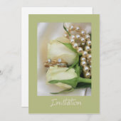 faire-part de mariage lesbien rose blanche (Devant / Derrière)