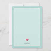 Faire-part de mariage lesbienne des Flamants roses (Dos)