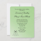 Faire-part de mariage Lesbienne Verte (Devant)