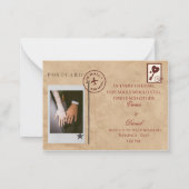 Faire-part de mariage Lettre d'amour (Dos)