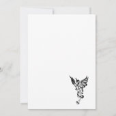 Faire-part de mariage levant de Golden Phoenix (Dos)