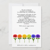 🌈 Faire-part de mariage LGBT Flourir ensemble (Dos)