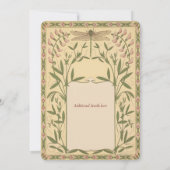 Faire-Part de Mariage Libellule Vintage Nouveau (Dos)
