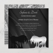 Faire-part de mariage licorne mystique (Devant / Derrière)