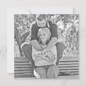 Faire-part de mariage licorne mystique (Dos)