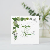 faire-part de mariage lierre et fées personnalisé (Debout devant)
