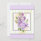 Faire-part de mariage Lilac pourpre (Dos)