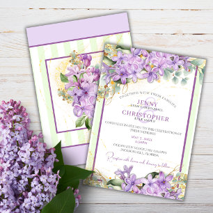 Faire-part de mariage Lilac pourpre