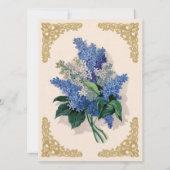 Faire-part de mariage Lilacs vintages (Dos)