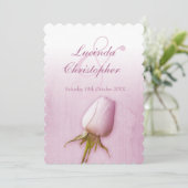 faire-part de mariage lilas de bourgeon à rose sim (Debout devant)