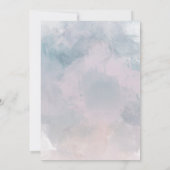 Faire-part de mariage Lily blanche - Aquarelle Flo (Dos)