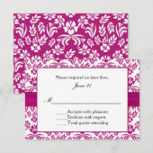 Faire-part de mariage Lily Damask Star Gazer (Devant / Derrière)