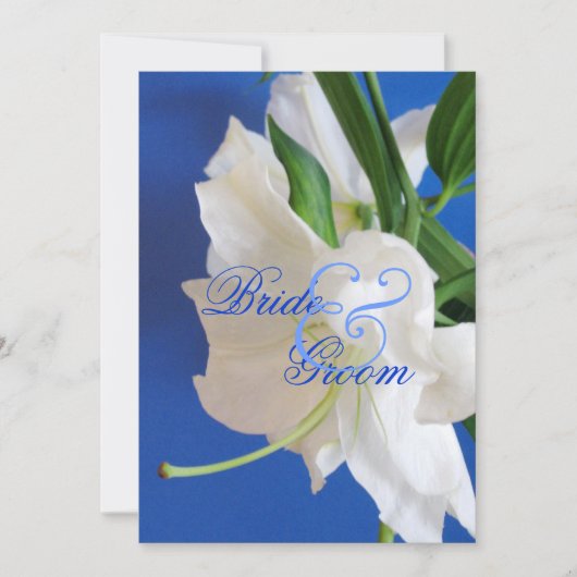 Faire-part de mariage Lily orientale (Devant)