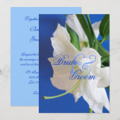 Faire-part de mariage Lily orientale (Devant / Derrière)