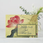 Faire-part de mariage Lotus Blossom (Debout devant)