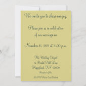 Faire-part de mariage Lotus Blossom (Dos)