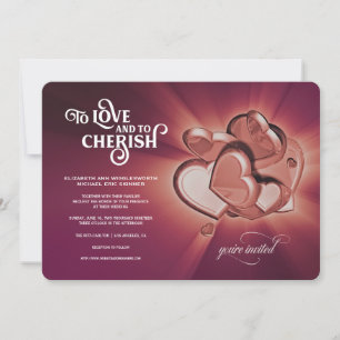 Faire-part de mariage Love and Cherish