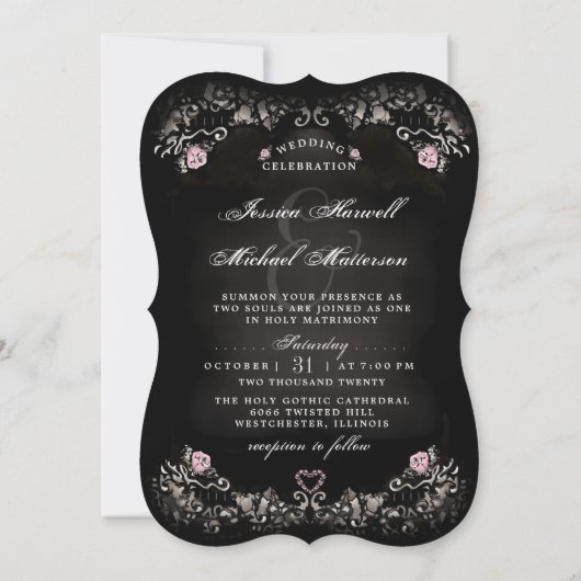 Faire-part de mariage Love Cemetery (Dos)