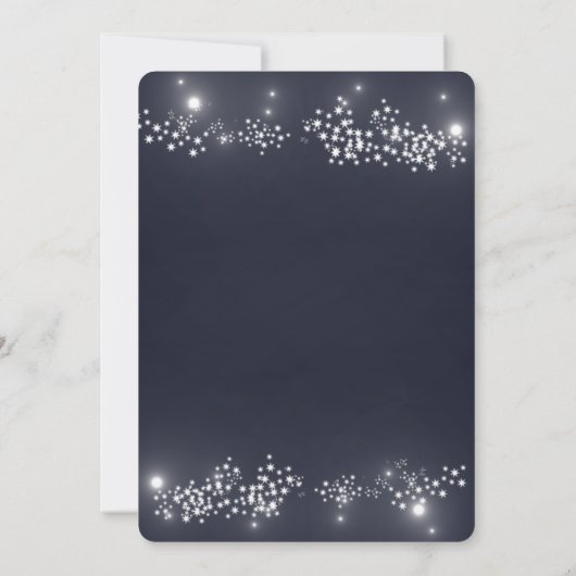Faire-part de mariage lumière étoile (Dos)
