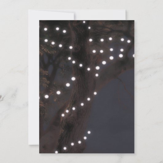 Faire-part de mariage | Lumières de chaînes (Dos)