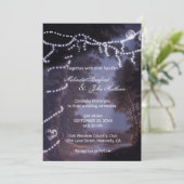 Faire-part de mariage | Lumières de l'arbre (Debout devant)