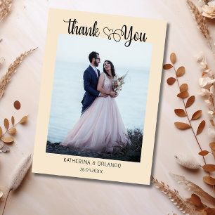 Faire-part de mariage Luxe Champagne avec photo et