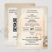 Faire-part de mariage Luxe Ivory Cloud Dancer (Devant / Derrière)