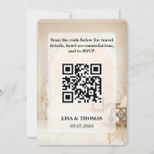 Faire-part de mariage Luxe Ivory Cloud Dancer (Dos)