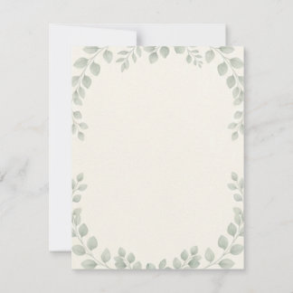Faire-Part de Mariage Luxueux Minimaliste Botaniqu