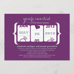 Faire-part de mariage Machine à sous