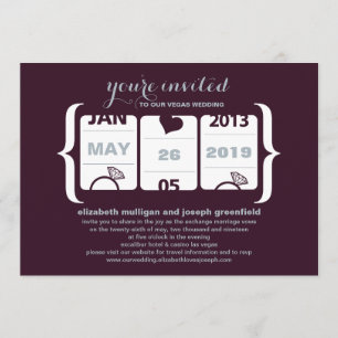 Faire-part de Mariage Machine à Sous