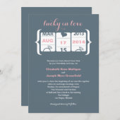 Faire-part de mariage Machine à Sous (Devant / Derrière)