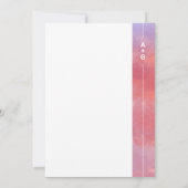 Faire-part de mariage magenta (Dos)