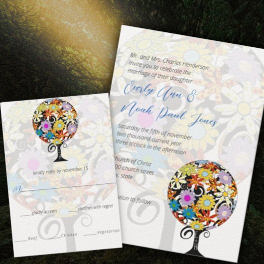 Faire-part de mariage Magical Forest Circle of Lov