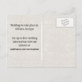 Faire-Part de Mariage Magnolia du Sud (Dos)