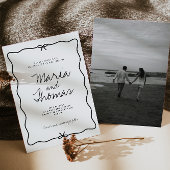 Faire-part de mariage Main moderne dessinée