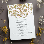 Faire-part de mariage Mandala Gold