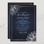 faire-part de mariage mandala motifs (Devant / Derrière)