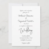 Faire-part de mariage manuscrite (Devant)