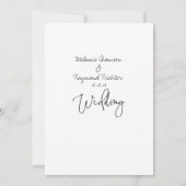 Faire-part de mariage manuscrite (Dos)