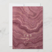 Faire-part de mariage Marbre Rose Gold (Dos)