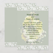 Faire-part de mariage Marguerites jaunes et Chrysa (Devant / Derrière)