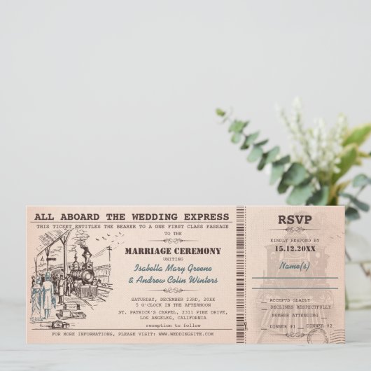 Faire-part de mariage Mariage (Debout devant)