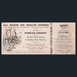 Faire-part de mariage Mariage<br><div class="desc">Faire-part de mariage de Express Mariage. A 2 en 1 faire-part de mariage et rsvp. Une invitation mariage parfaite pour un mariage économique, pour un thème de mariage vintage, pour un thème mariage ferroviaire, pour un mariage de destination. L'élément est entièrement personnalisable. Vous pouvez modifier les textes: ajoutez les vôtres,...</div>