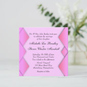 Faire-part de mariage Mariage de poids rose (Debout devant)